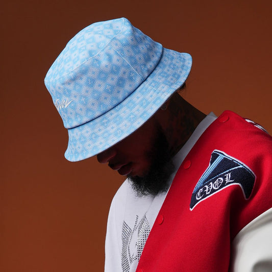 Evol Blue Pattern Bucket Hat (Evol Blue Pattern Bucket Hat)