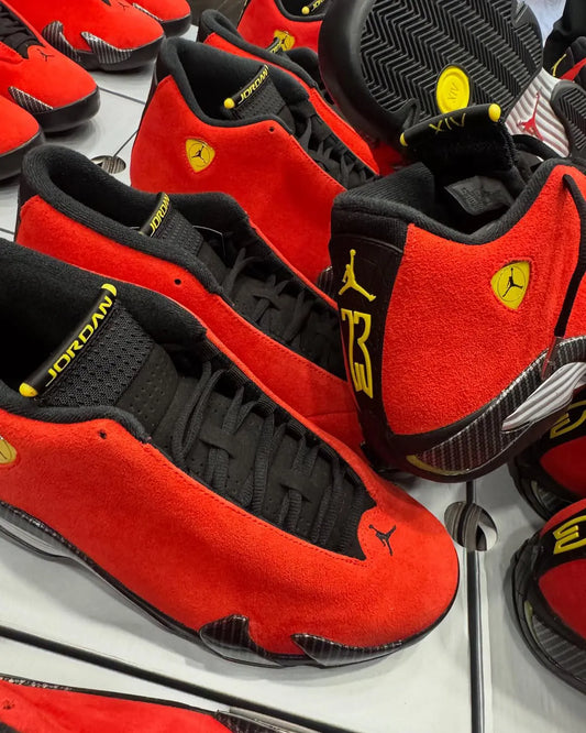 AIR JORDAN 14 RETRO "FERRARI/CHALLENGE RED"